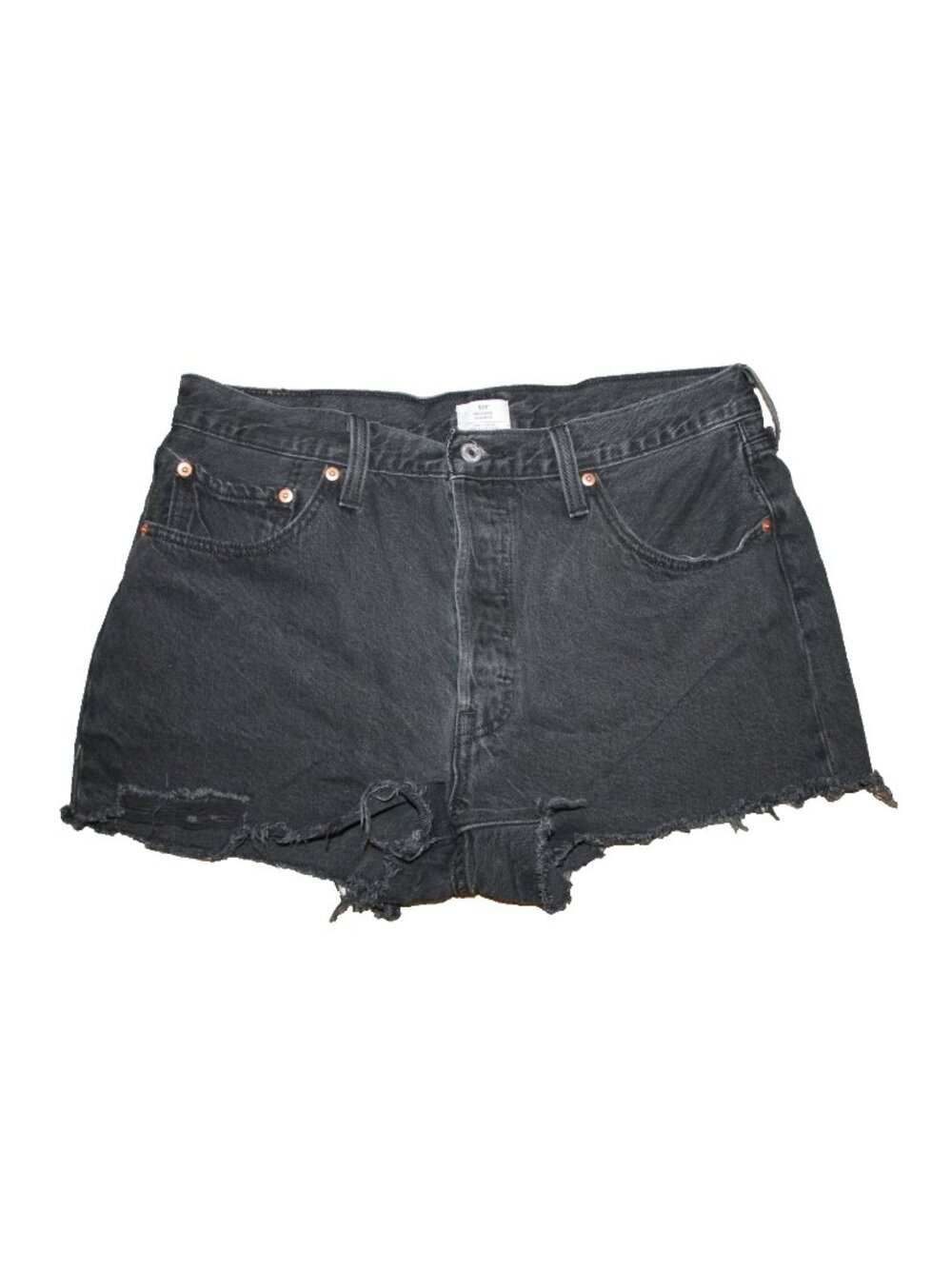 501 Levis Original Fit High Rise Women's Shorts Black SIze 33 (33x3) 11" Rise